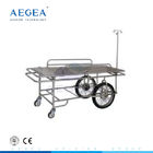 AG-SS031 Paslanmaz çelik hastane acil servis hasta arabası