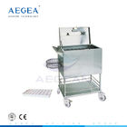 AG-SS056 satılık kolay temiz paslanmaz çelik çerçeve ilaç dağıtım arabası