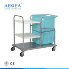 AG-SS018 Keten hasta odası temizleme hareketli hastane soyunma arabası
